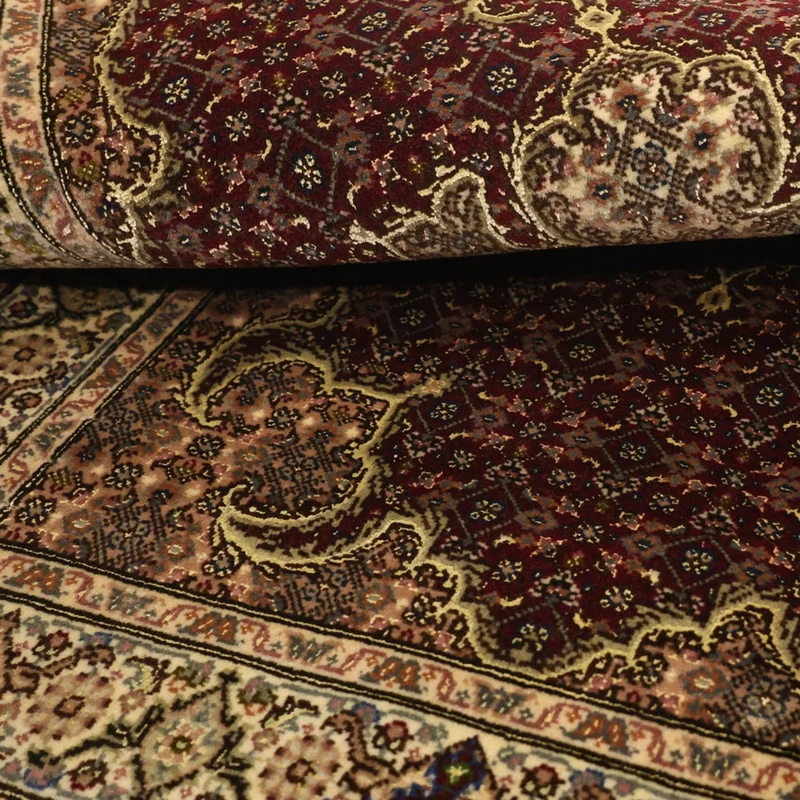Täbriz - 50 Raj Teppich 59x112cm - Perserteppich - dunkelbeige