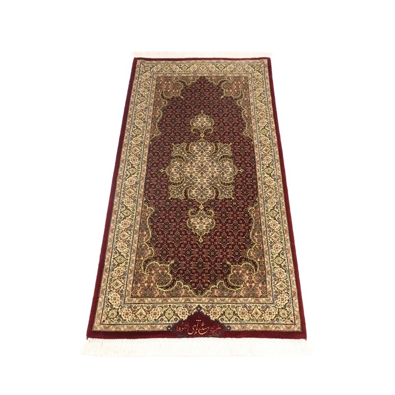 Täbriz - 50 Raj Teppich 59x112cm - Perserteppich - dunkelbeige