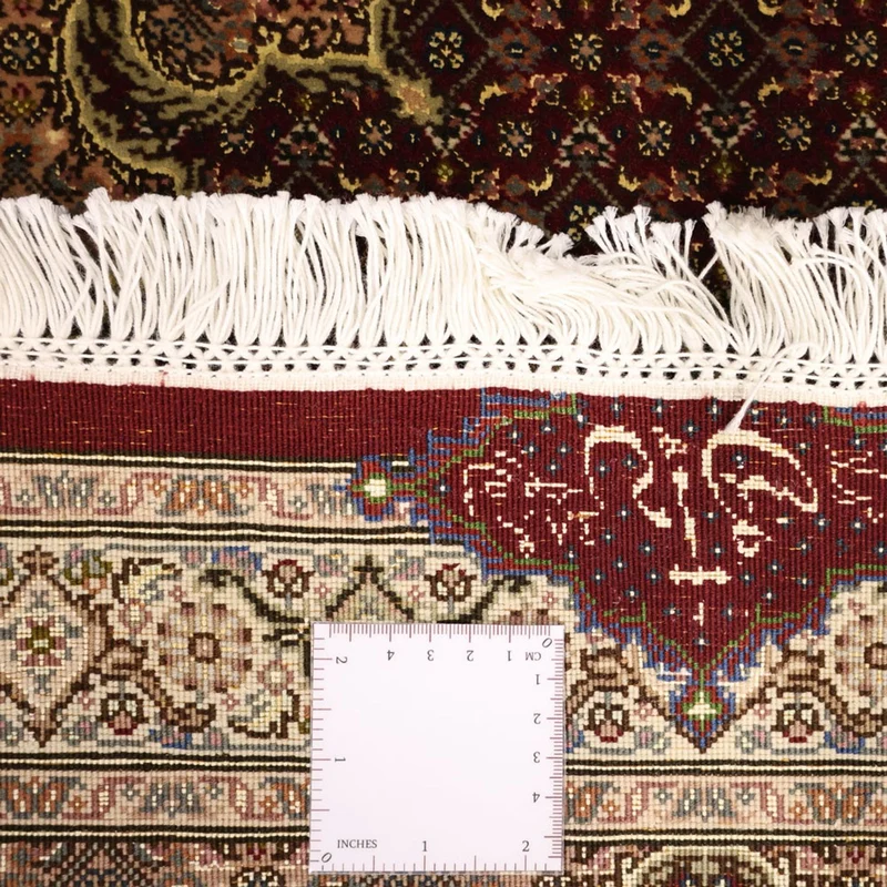 Täbriz - 50 Raj Teppich 59x112cm - Perserteppich - dunkelbeige