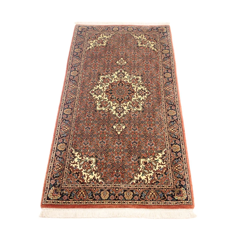 Bidjar Teppich 73x145cm - Perserteppich - dunkelrot