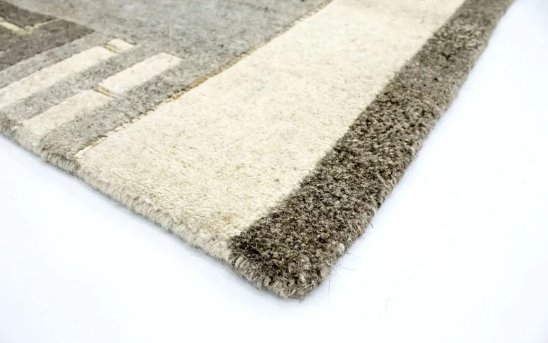 Nepal Teppich 124x178cm - Wollteppich - mehrfarbig