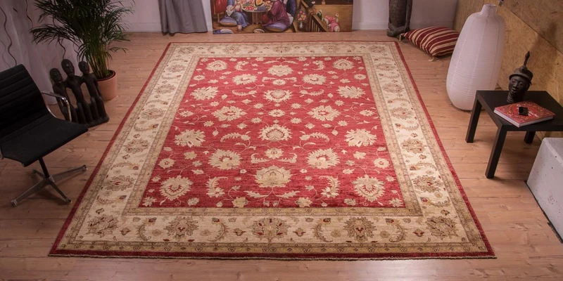 Ziegler Teppich 277x353cm - Orientteppich - rot