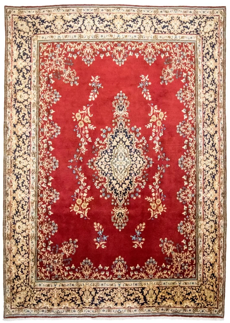 Kerman Teppich 254x351cm - Perserteppich - rot