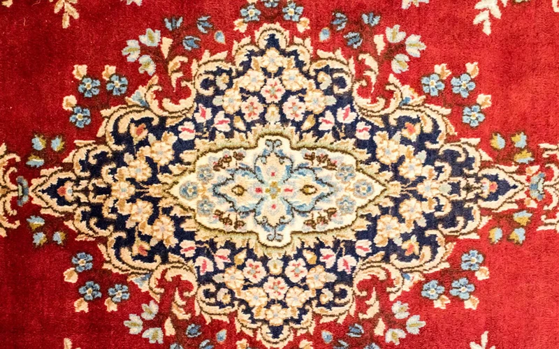 Kerman Teppich 254x351cm - Perserteppich - rot