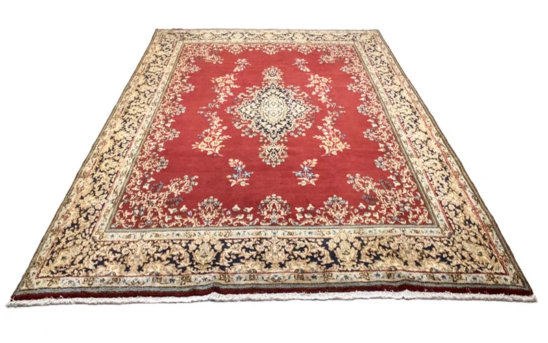 Kerman Teppich 254x351cm - Perserteppich - rot