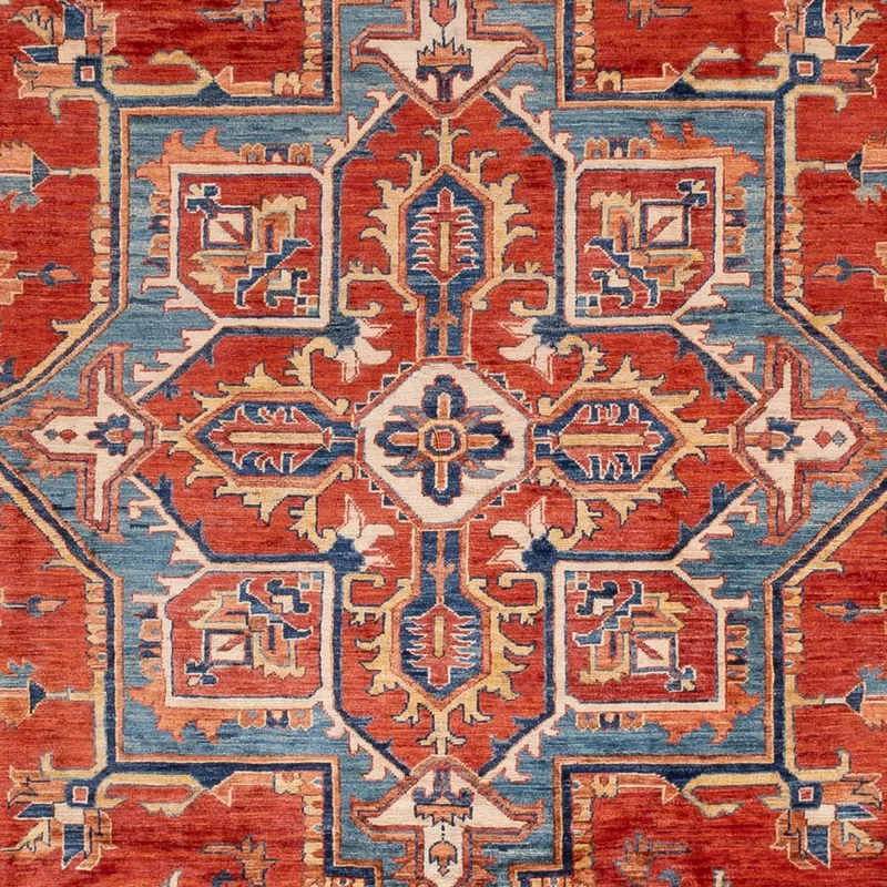 Usak Teppich 247x310cm - Orientteppich - rot