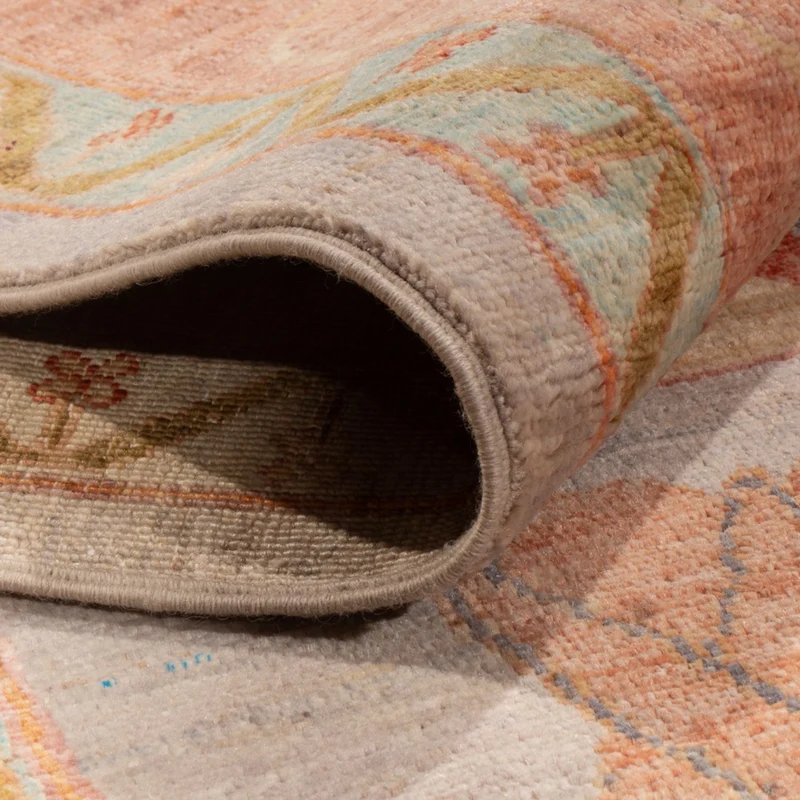 Usak Teppich 243x346cm - Orientteppich - hellblau