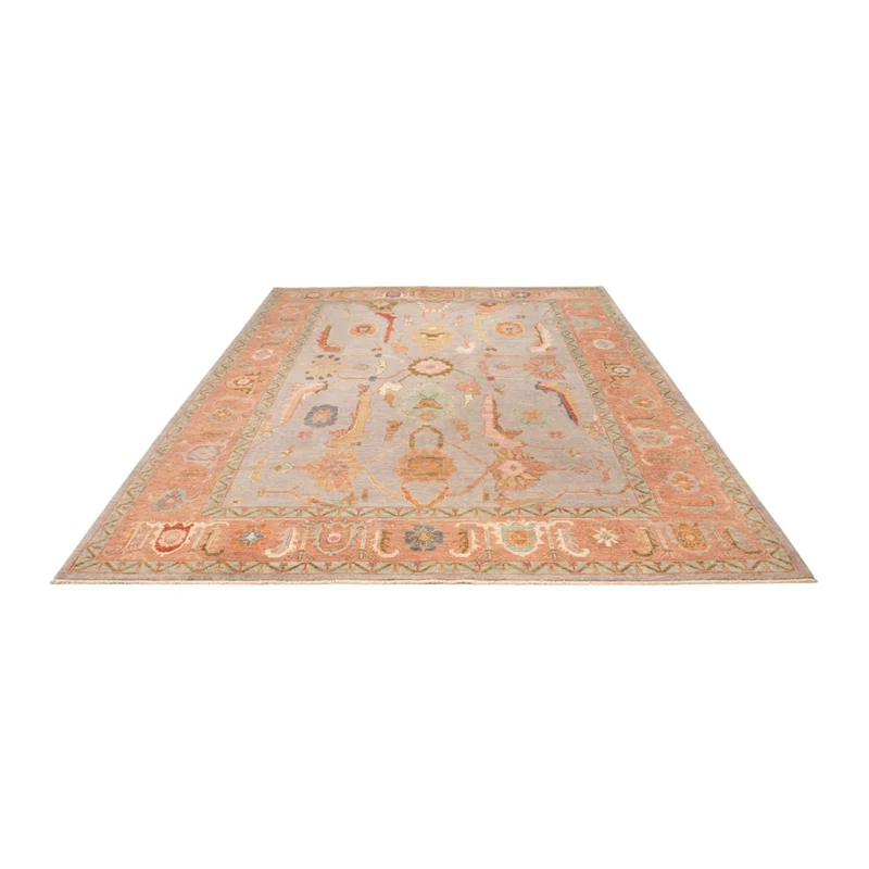 Usak Teppich 243x346cm - Orientteppich - hellblau
