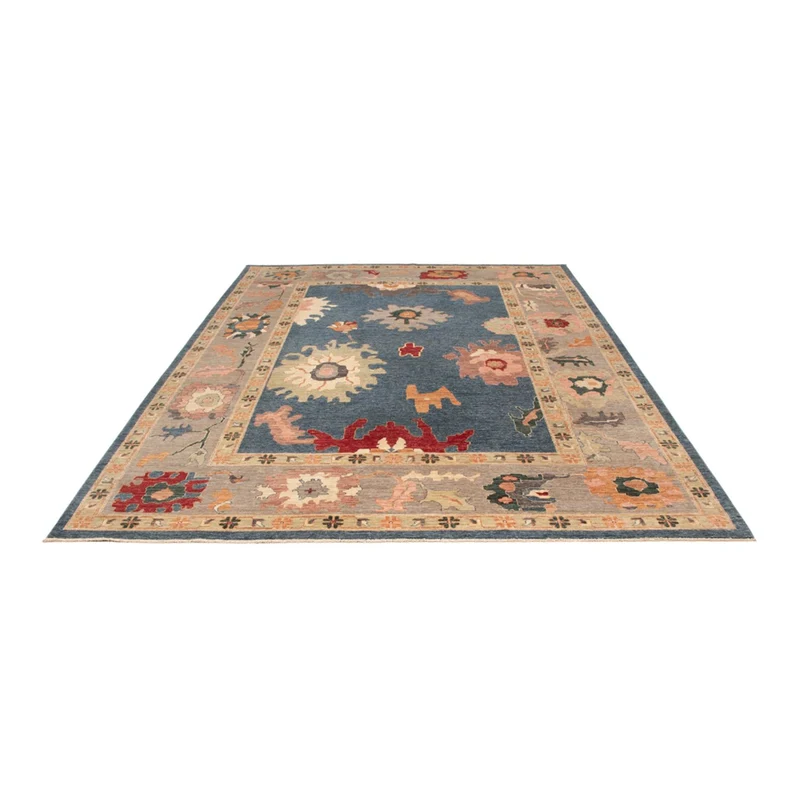 Usak Teppich 252x334cm - Orientteppich - blau