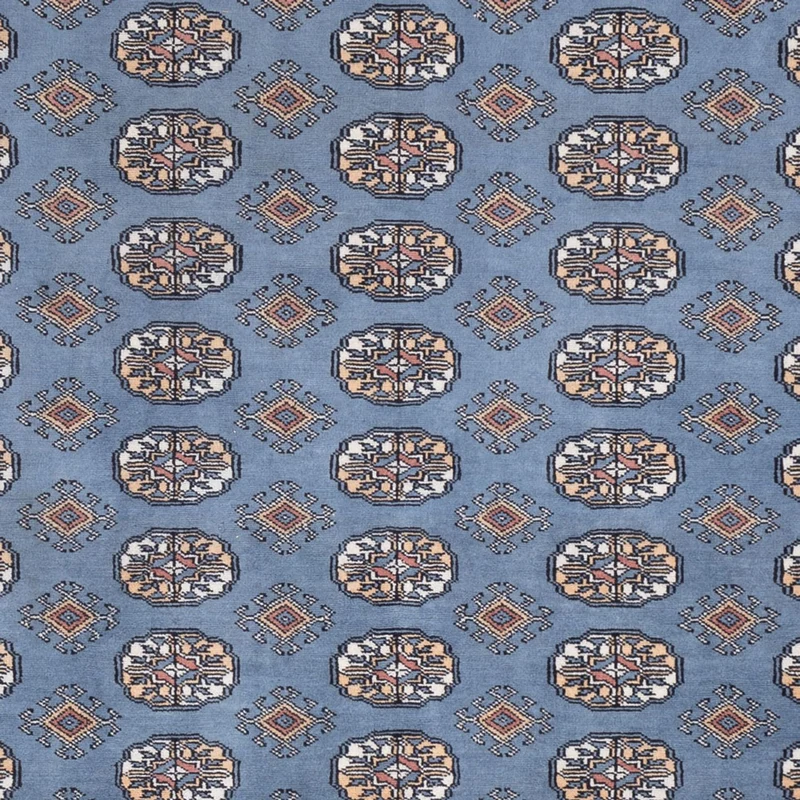 Buchara Teppich 248x309cm - Orientteppich - seeblau