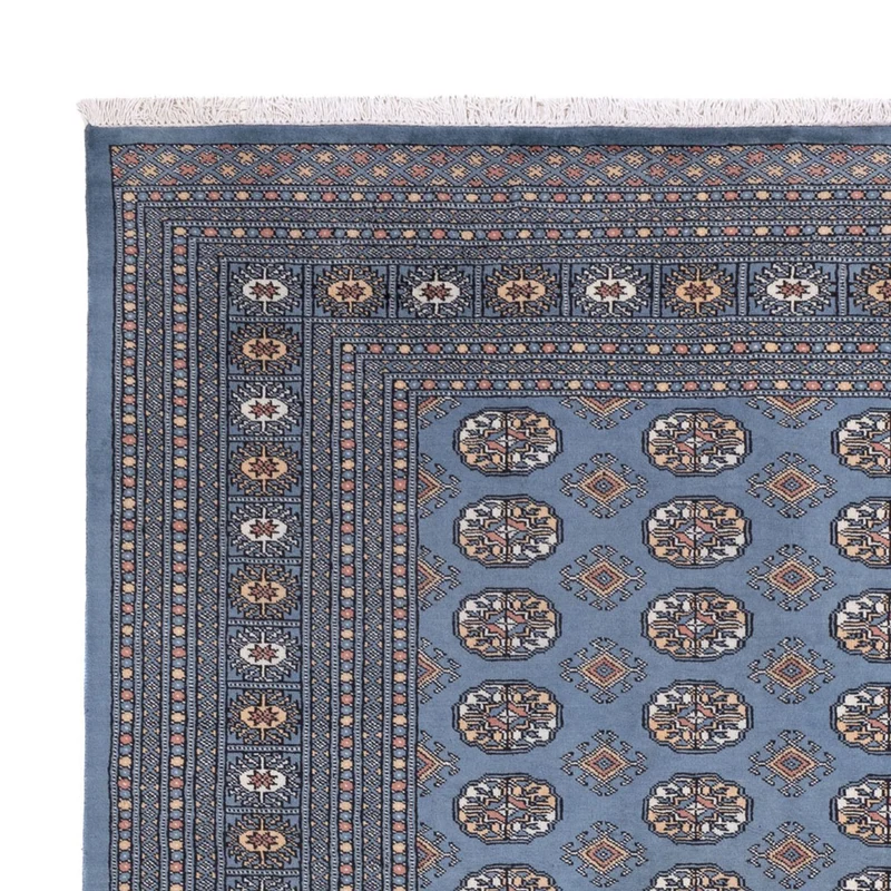 Buchara Teppich 248x309cm - Orientteppich - seeblau