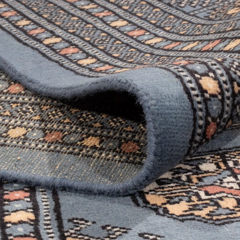 Buchara Teppich 248x309cm - Orientteppich - seeblau