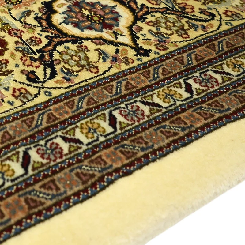 Täbriz - 50 Raj Teppich 200x289cm - Perserteppich - dunkelbeige