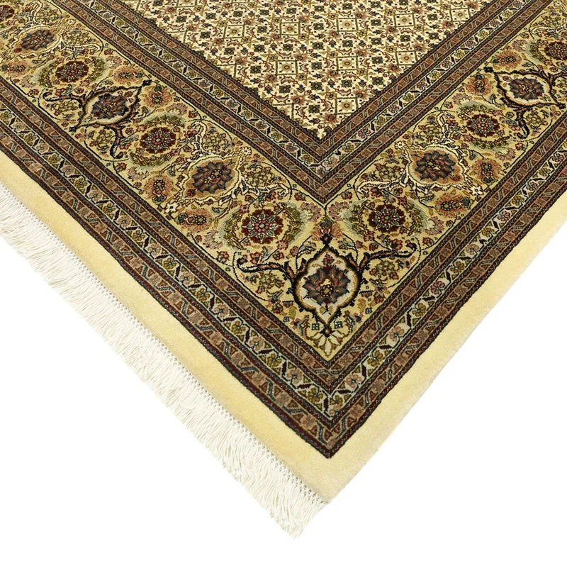 Täbriz - 50 Raj Teppich 200x289cm - Perserteppich - dunkelbeige