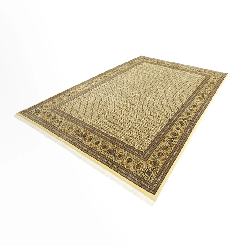Täbriz - 50 Raj Teppich 200x289cm - Perserteppich - dunkelbeige
