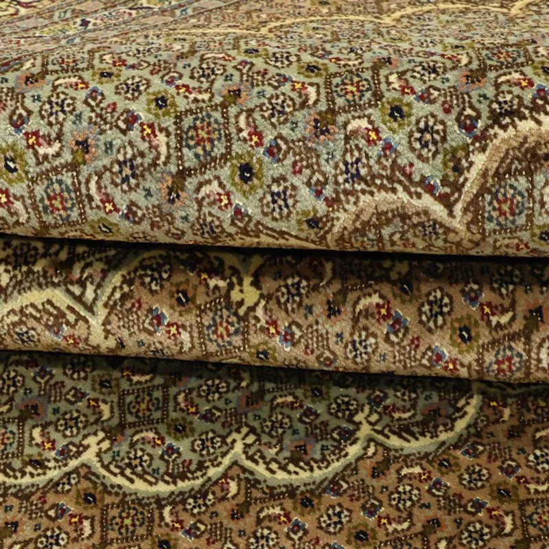 Täbriz - 50 Raj Teppich 200x302cm - Perserteppich - dunkelbeige