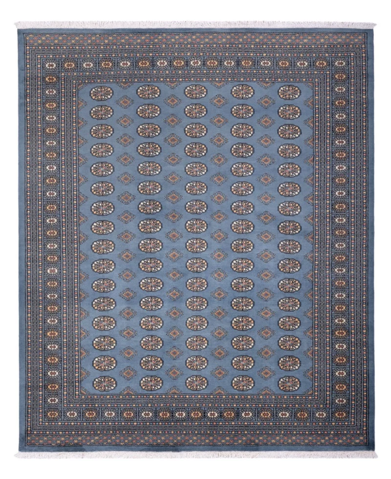 Buchara Teppich 249x305cm - Orientteppich - hellblau