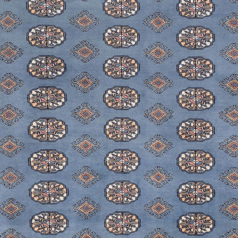 Buchara Teppich 249x305cm - Orientteppich - hellblau