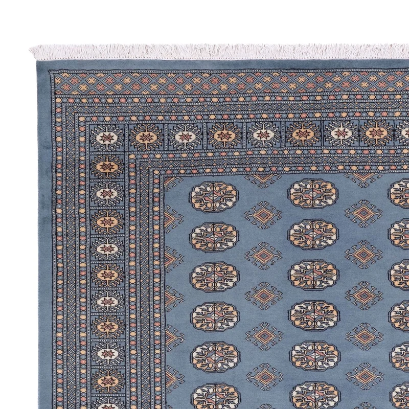 Buchara Teppich 249x305cm - Orientteppich - hellblau