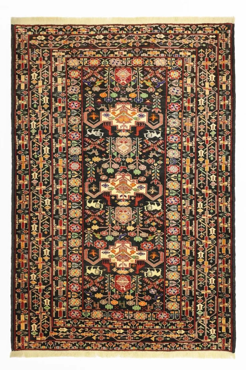 Belutsch Teppich 104x153cm - Orientteppich - dunkelbeige