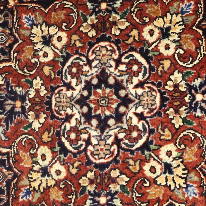 Bidjar Teppich 70x139cm - Perserteppich - dunkelrot