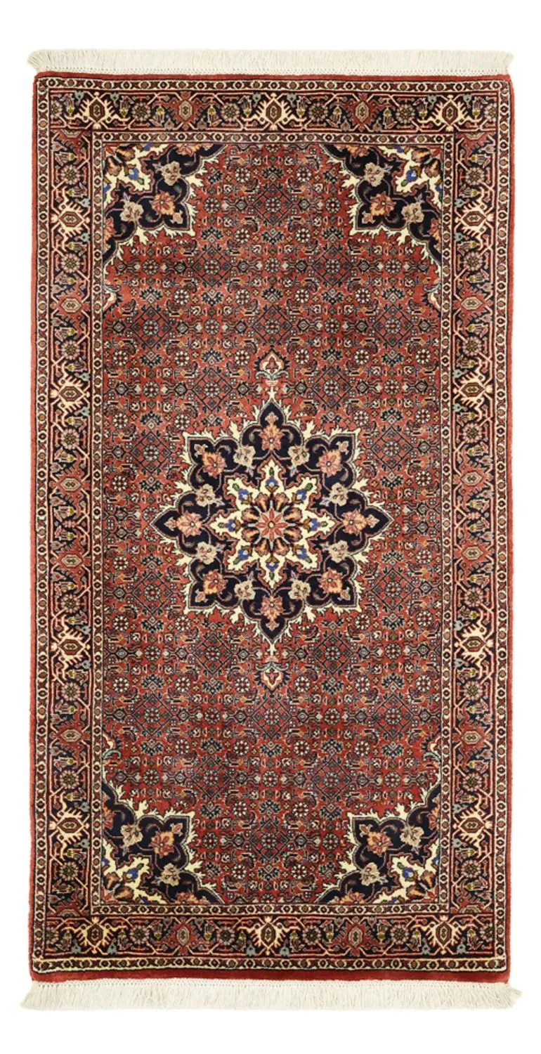 Bidjar Teppich 73x135cm - Perserteppich - dunkelrot