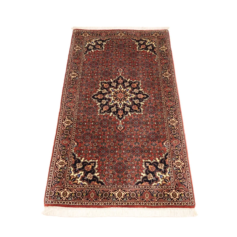 Bidjar Teppich 73x135cm - Perserteppich - dunkelrot