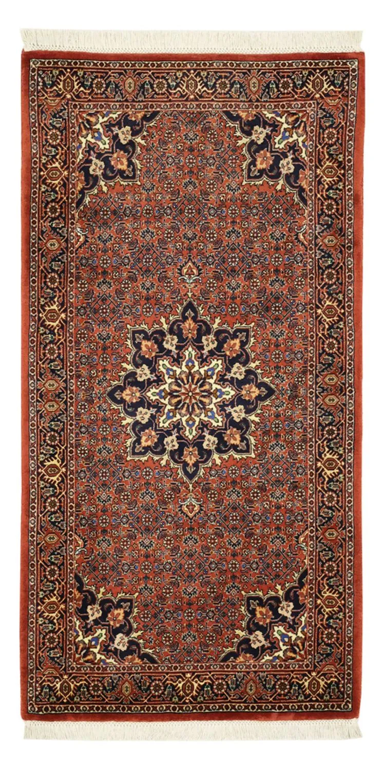 Bidjar Teppich 68x139cm - Perserteppich - dunkelrot