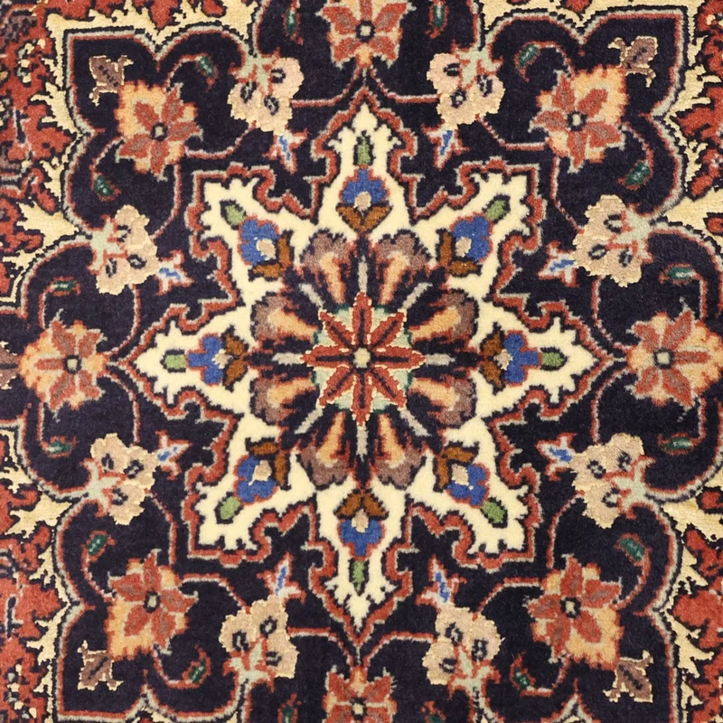 Bidjar Teppich 68x139cm - Perserteppich - dunkelrot