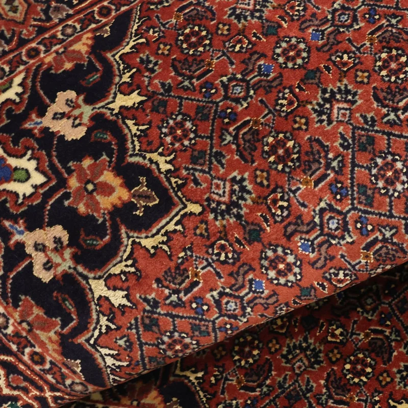 Bidjar Teppich 68x139cm - Perserteppich - dunkelrot