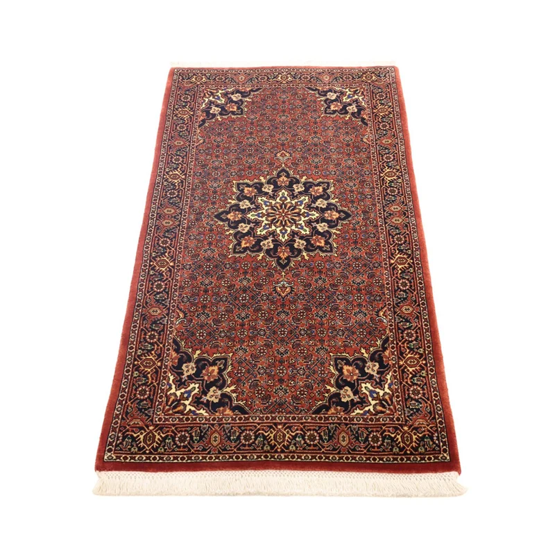 Bidjar Teppich 68x139cm - Perserteppich - dunkelrot