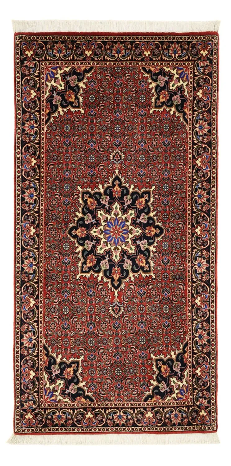Bidjar Teppich 73x144cm - Perserteppich - dunkelrot