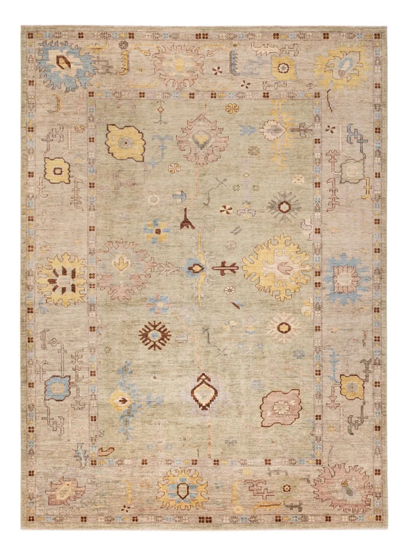 Usak Teppich 248x341cm - Orientteppich - beige