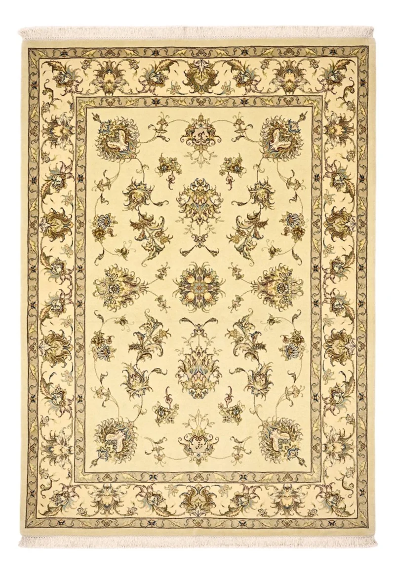 Täbriz Teppich 145x203cm - Perserteppich - beige