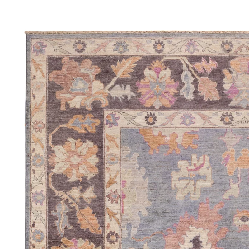 Usak Teppich 247x338cm - Orientteppich - hellblau