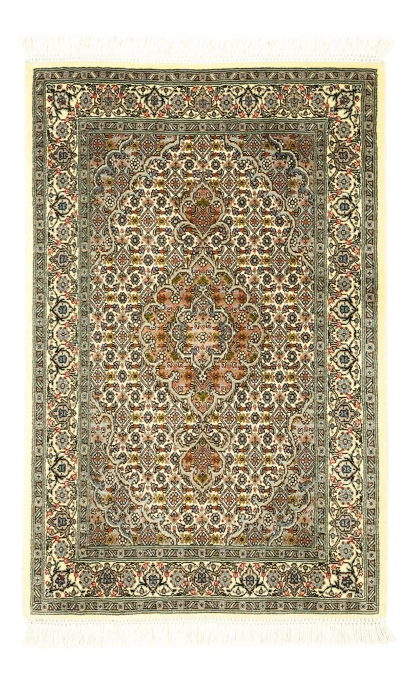 Täbriz - 50 Raj Teppich 59x92cm - Perserteppich - dunkelbeige