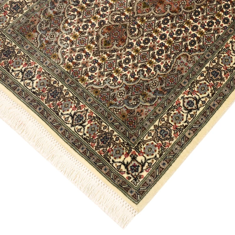 Täbriz - 50 Raj Teppich 59x92cm - Perserteppich - dunkelbeige