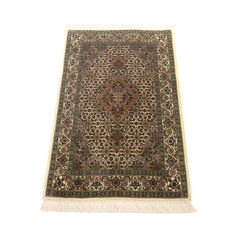 Täbriz - 50 Raj Teppich 59x92cm - Perserteppich - dunkelbeige