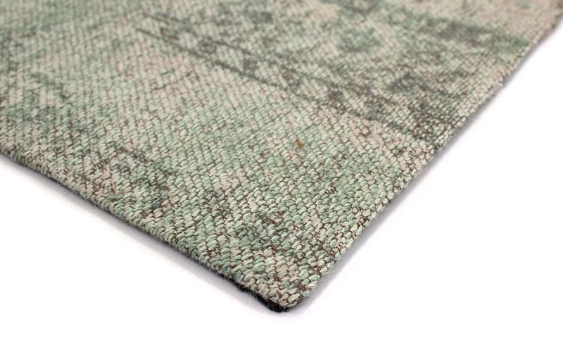 Patchwork Teppich 62x94cm - Wollteppich