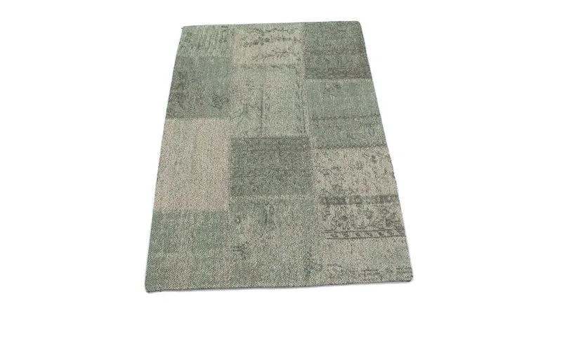 Patchwork Teppich 62x94cm - Wollteppich
