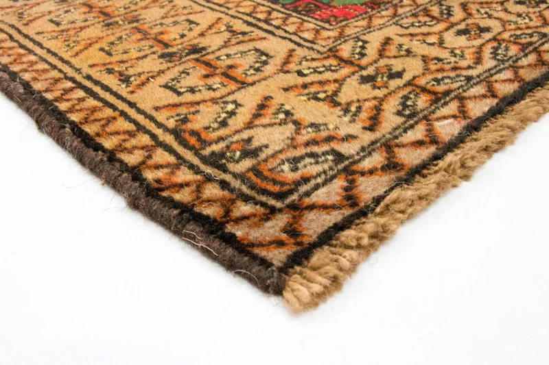 Turkaman Teppich 102x143cm - Orientteppich - grün
