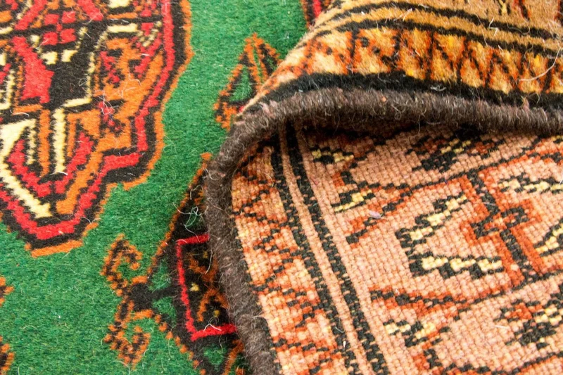 Turkaman Teppich 102x143cm - Orientteppich - grün