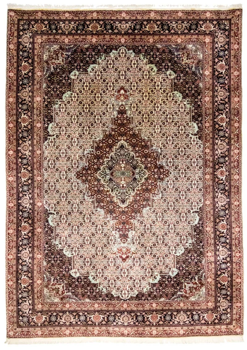 Bidjar - Takab Teppich 210x296cm - Perserteppich - blau