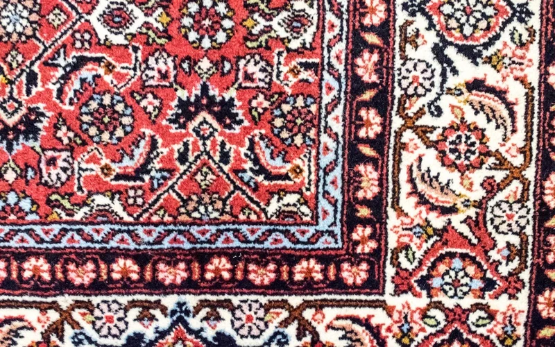Bidjar - Zanjan Teppich 125x216cm - Perserteppich - hellrot