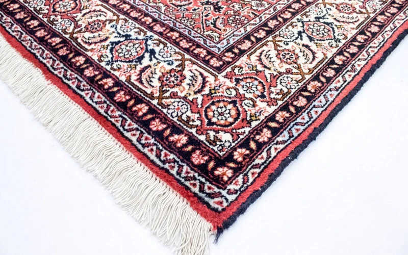 Bidjar - Zanjan Teppich 125x216cm - Perserteppich - hellrot