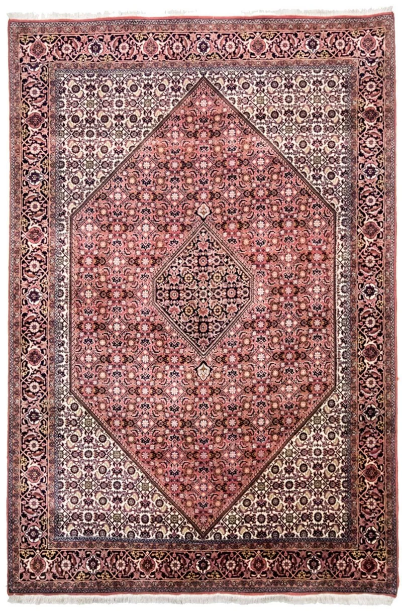 Bidjar - Zanjan Teppich 170x255cm - Perserteppich - hellrot