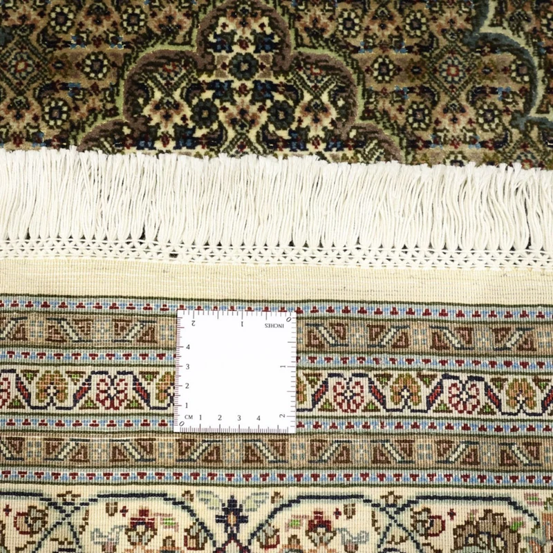 Täbriz - 50 Raj Teppich 199x309cm - Perserteppich - silber
