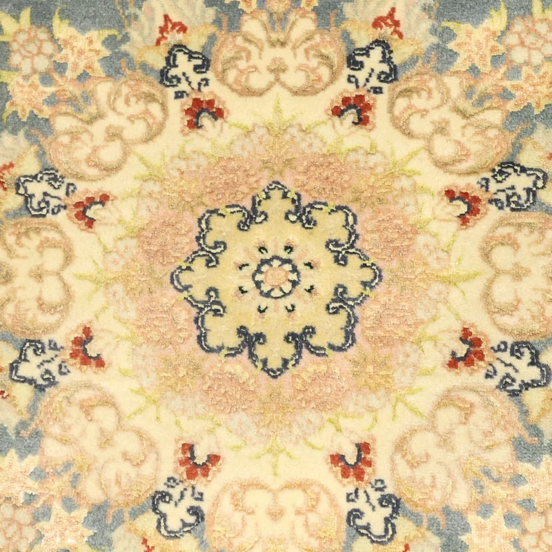 Täbriz Teppich 81x119cm - Perserteppich - hellblau