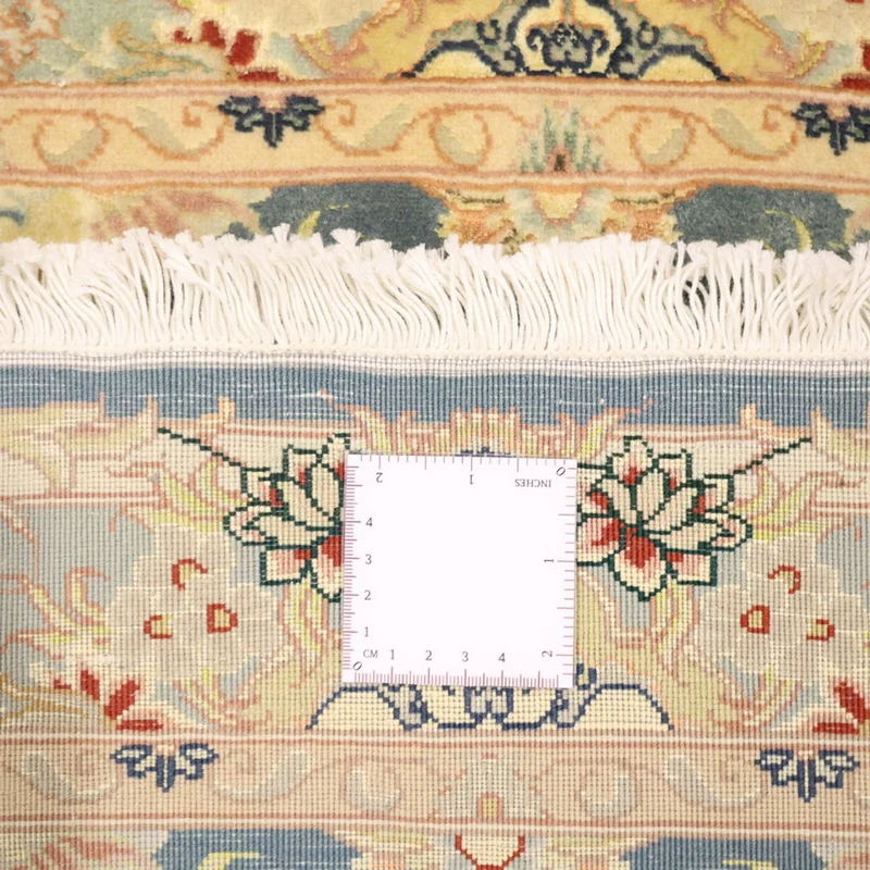 Täbriz Teppich 81x119cm - Perserteppich - hellblau