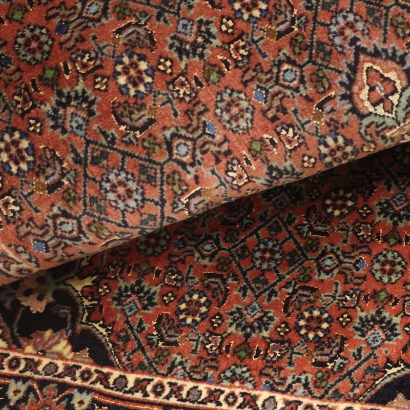 Bidjar Teppich 68x140cm - Perserteppich - dunkelrot